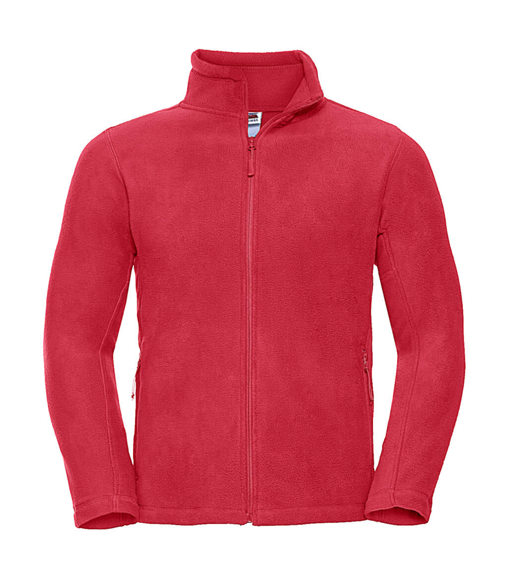 Men's Full Zip Outdoor Fleece in Farbe Classic Red