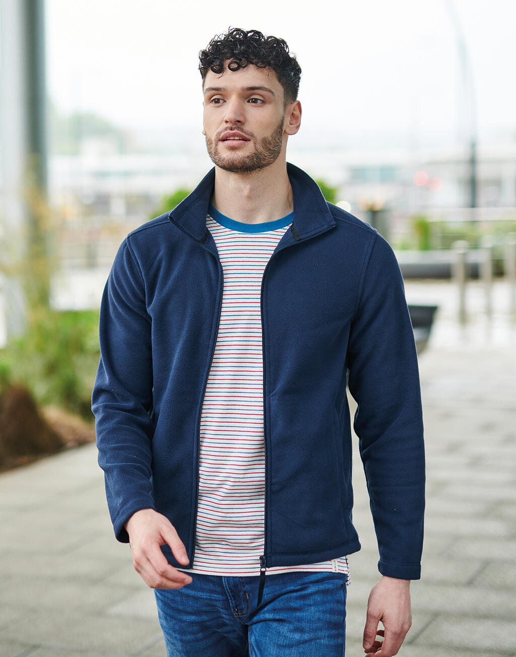 Micro Full Zip Fleece in Farbe Black