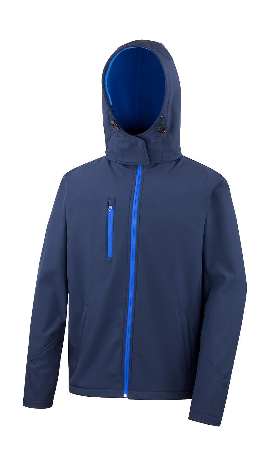 TX Performance Hooded Softshell Jacket in Farbe Navy/Royal
