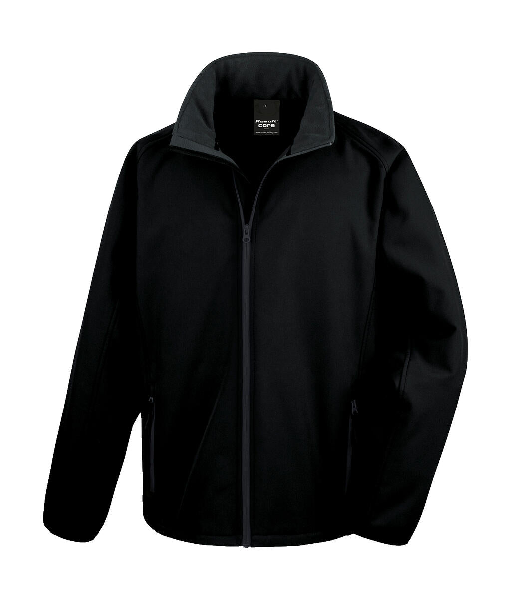 Printable Softshell Jacket in Farbe Black/Black