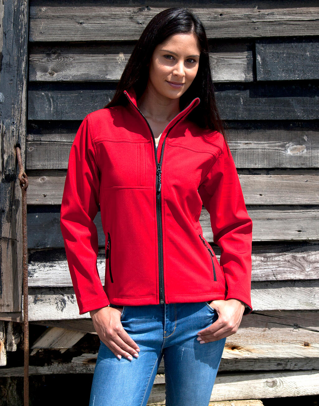 Ladies' Classic Softshell Jacket in Farbe Black
