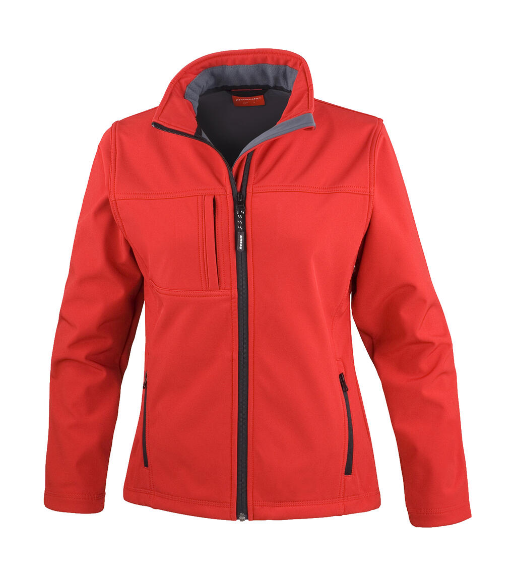 Ladies' Classic Softshell Jacket in Farbe Red
