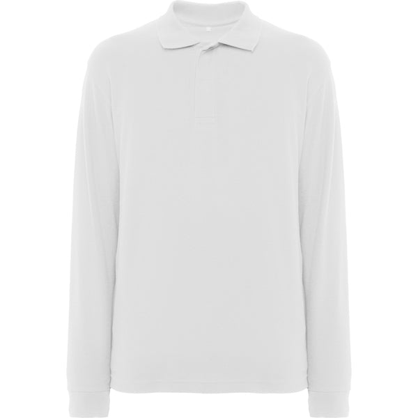 Langärmeliges Poloshirt Rover in Farbe White