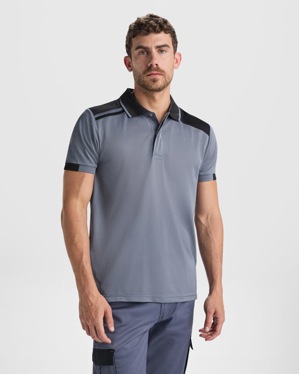 Poloshirt Samurai in Farbe Black/Red