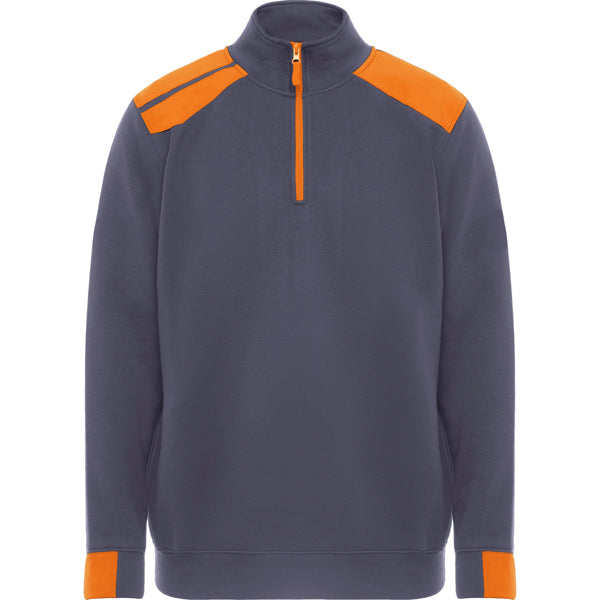 Pullover Maverick in Farbe Lead/Orange