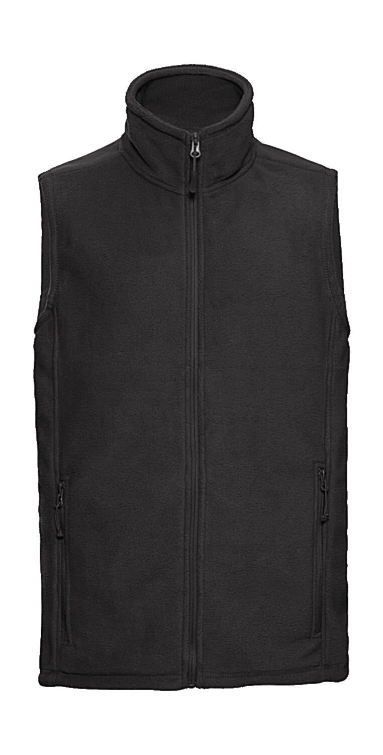 Men's Gilet Outdoor Fleece in Farbe Black