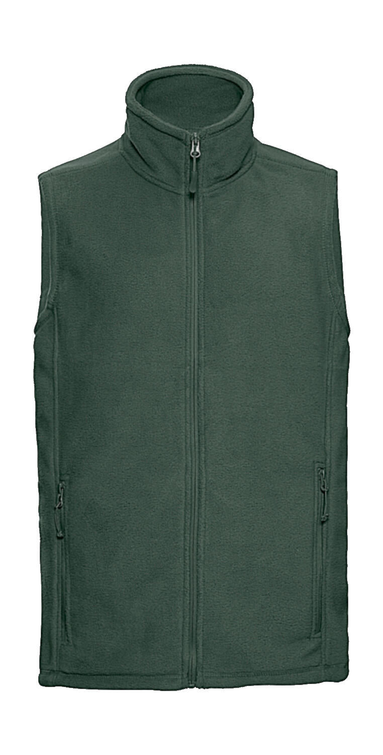 Men's Gilet Outdoor Fleece in Farbe Bottle Green