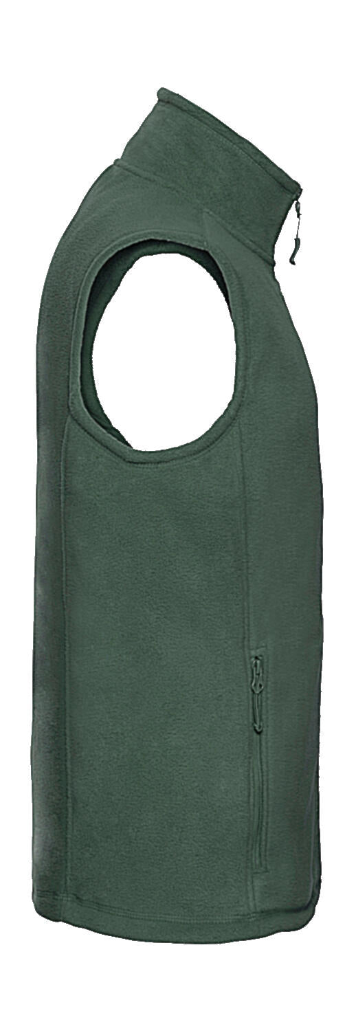 Men's Gilet Outdoor Fleece in Farbe Black