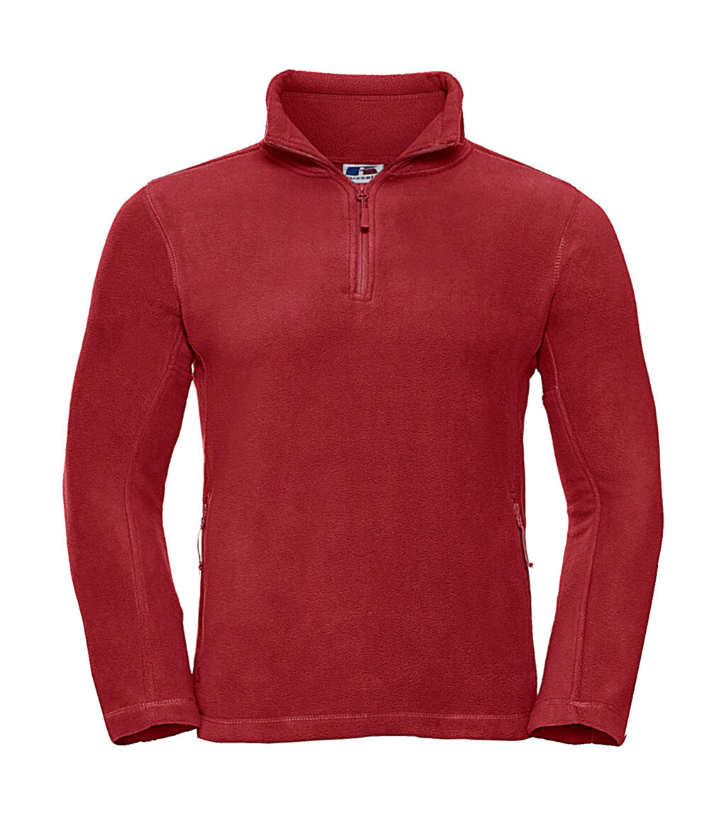 Quarter Zip Outdoor Fleece in Farbe Classic Red