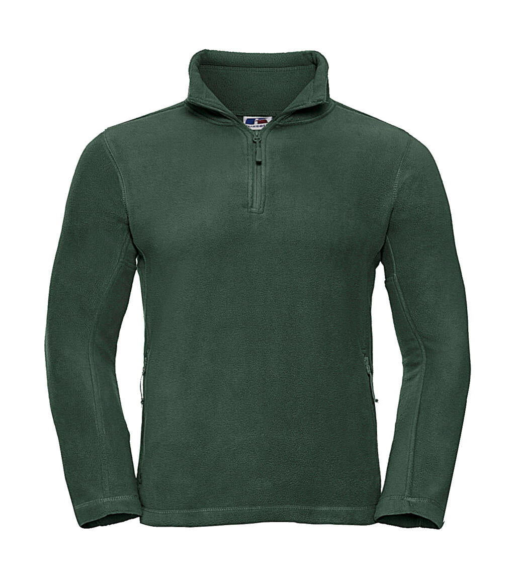 Quarter Zip Outdoor Fleece in Farbe Bottle Green