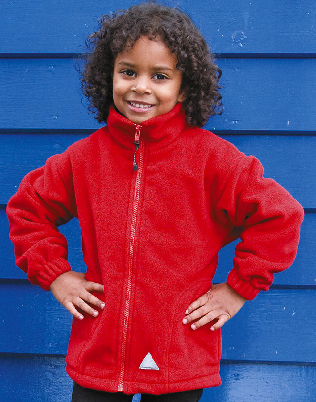 Kids' Fleece Jacket in Farbe Black