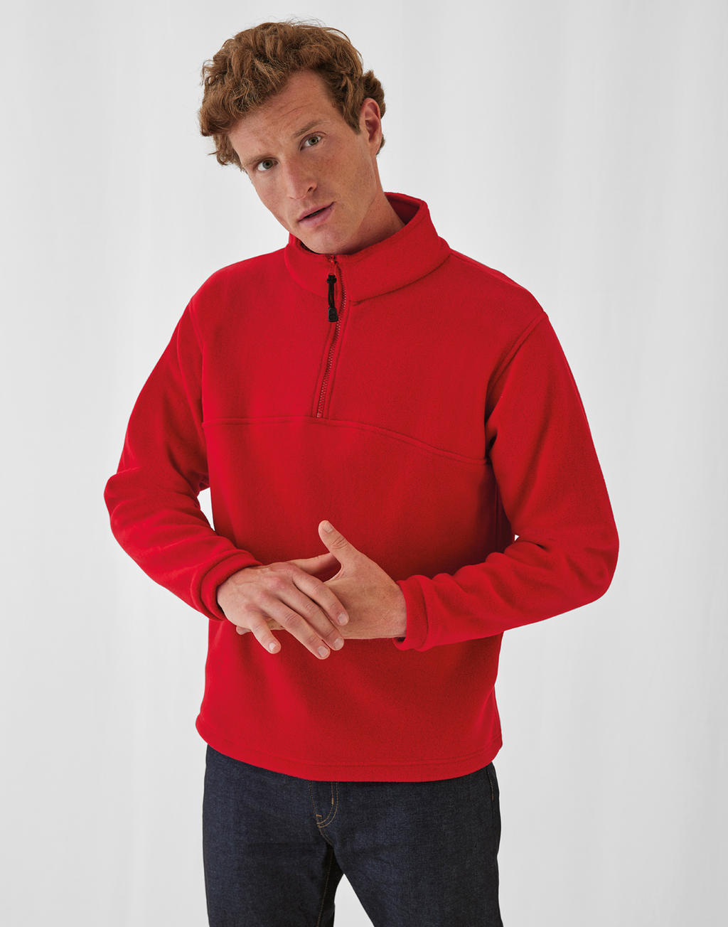 Highlander+ 1/4 Zip Fleece Top in Farbe Black