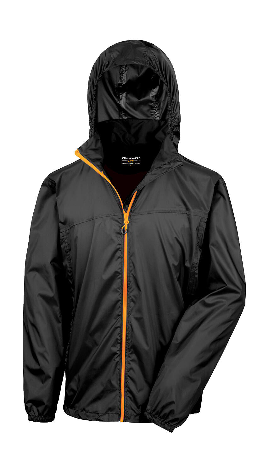HDI Quest Lightweight Stowable Jacket in Farbe Black/Orange