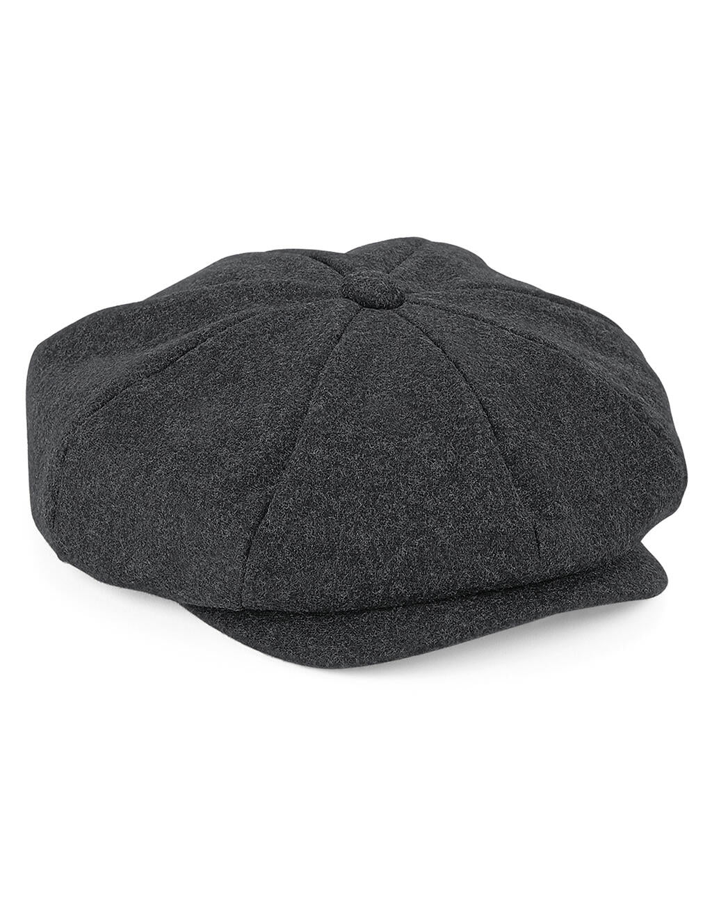 Melton Wool Baker Boy in Farbe Charcoal Marl