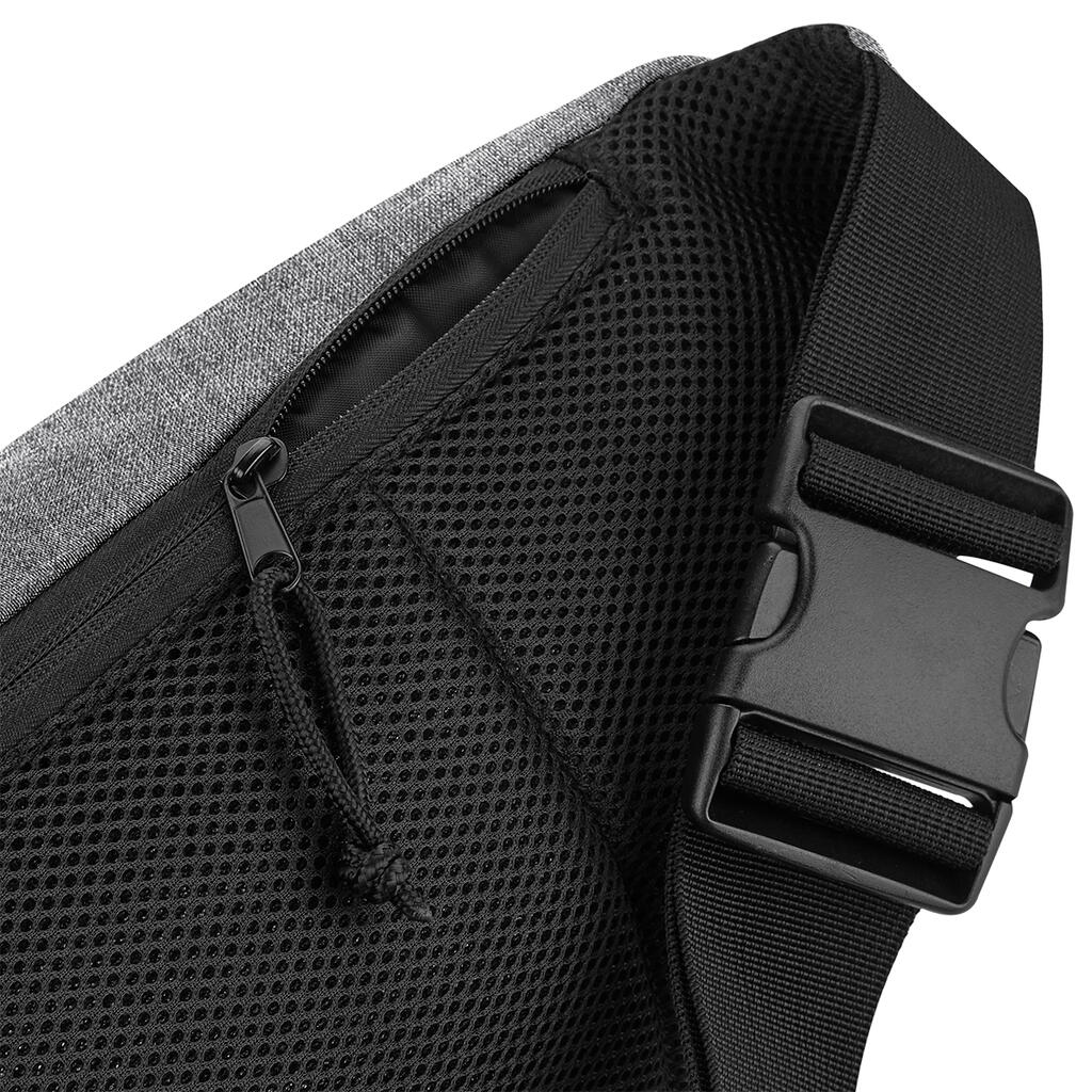 Oversized Across Body Bag in Farbe Black