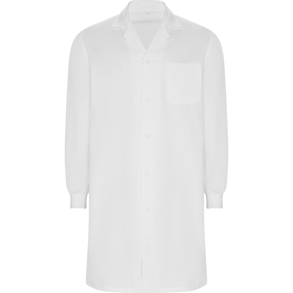 Laborkittel Mit Druckknöpfen Und Bündchen Mederi White in Farbe White