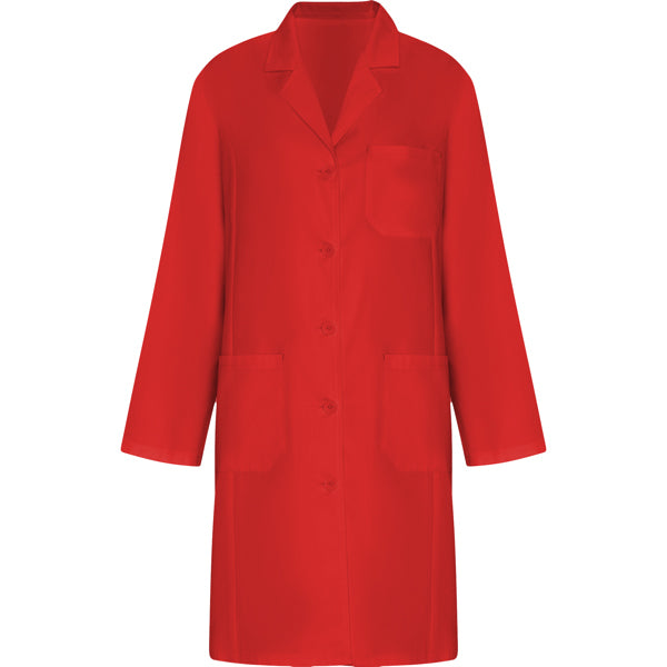 Laborkittel Vaccine Woman in Farbe Red