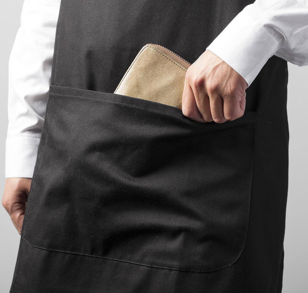 Lisbon 100% Cotton Bib Apron in Farbe White