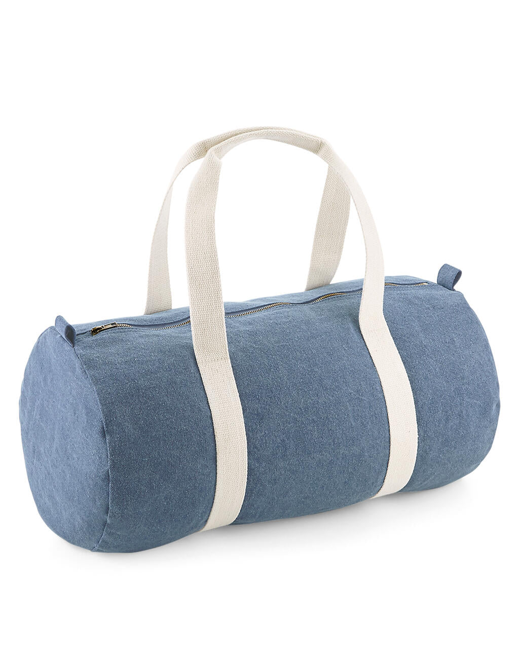 Denim Barrel Bag in Farbe Denim Blue