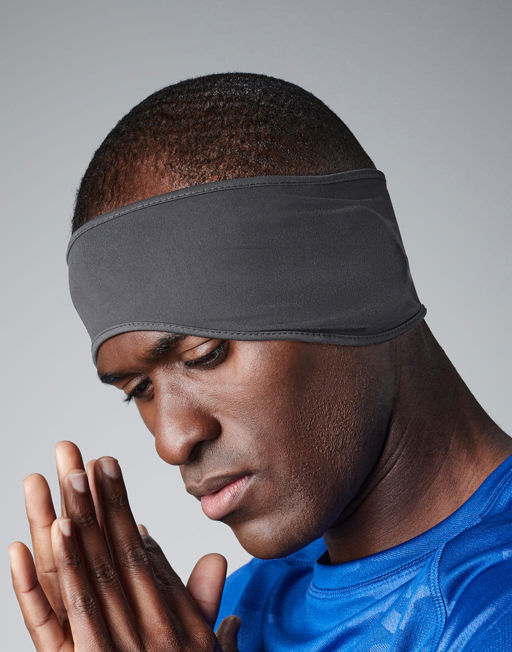 Softshell Sports Tech Headband in Farbe Black