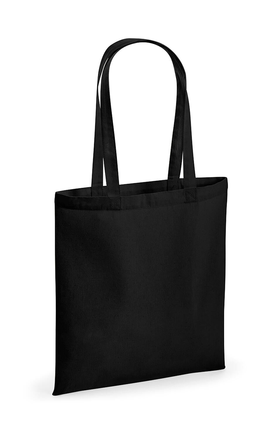 Recycled Cotton Tote in Farbe Black