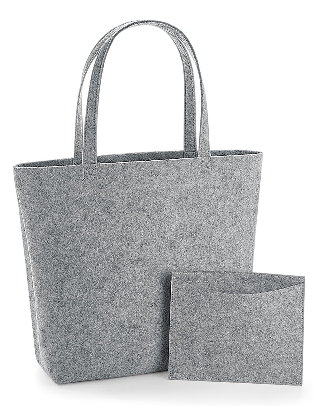 Felt Shopper in Farbe Charcoal Melange