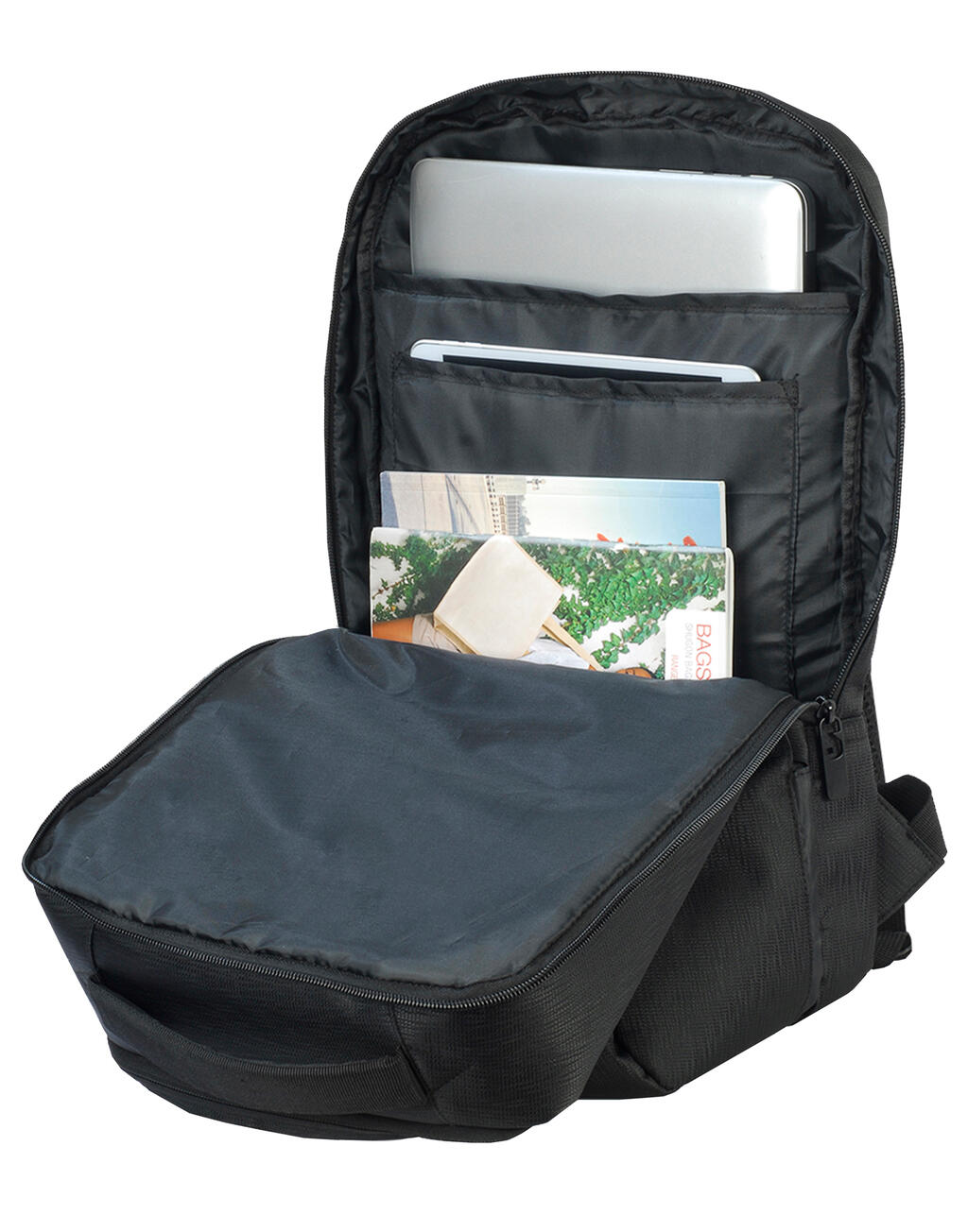 Davos Essential Laptop Backpack in Farbe Black