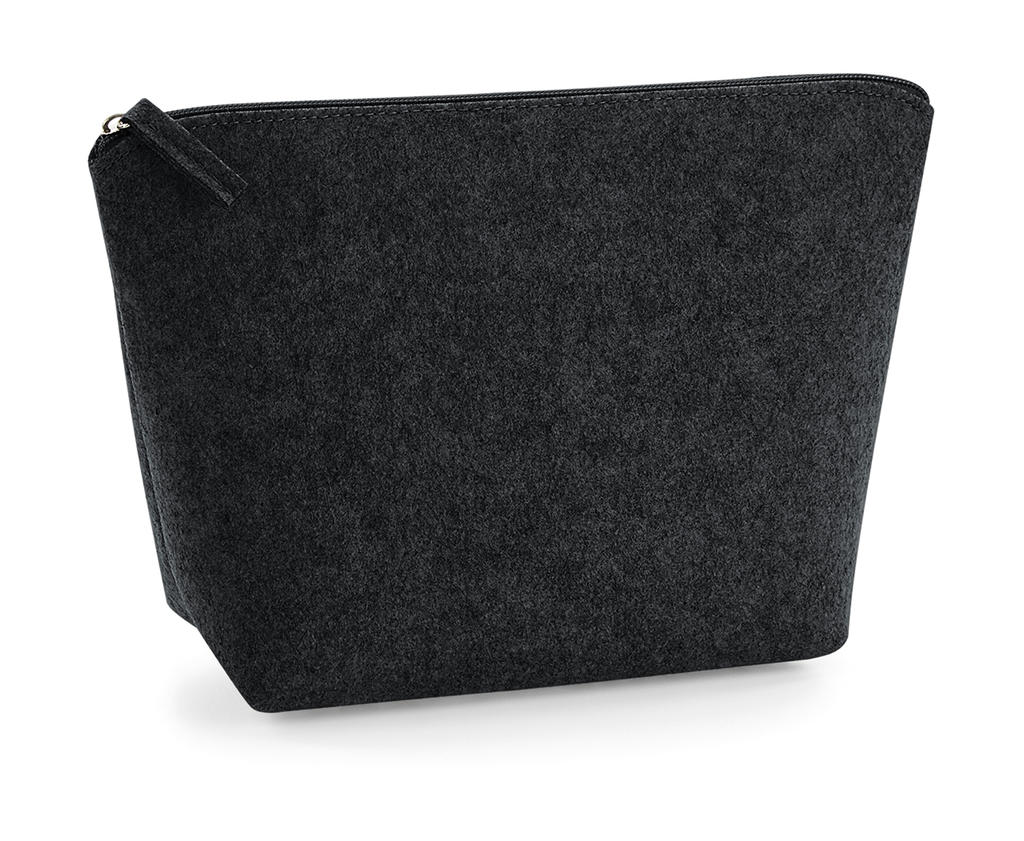 Felt Accessory Bag in Farbe Charcoal Melange