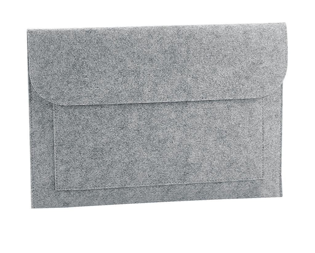 Felt Laptop/Document Slip in Farbe Grey Melange