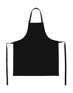 Lisbon 100% Cotton Bib Apron in Farbe Black