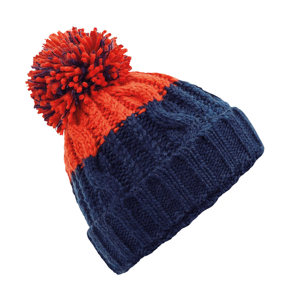 Apres Beanie in Farbe Oxford Navy/Fire Red