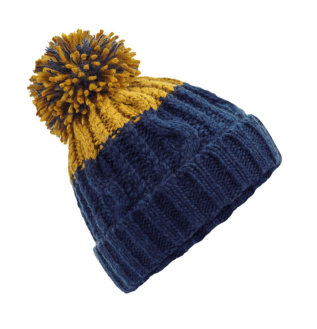 Apres Beanie in Farbe Oxford Navy/Mustard