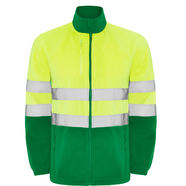 Hochsichtbares Fleece Altair in Farbe Garden Green/Fluor Yellow