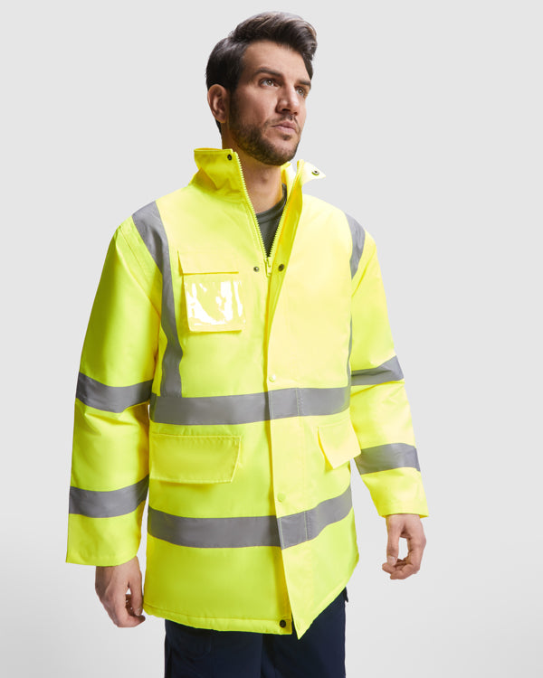 Hochsichtbarer Parka Merak in Farbe Fluor Yellow