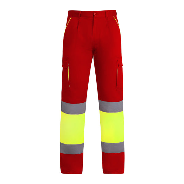 Hochsichtbare Winterhosen Enix Job Red/Fluor Yellow in Farbe Rojo Laboral/Amarillo Flúor