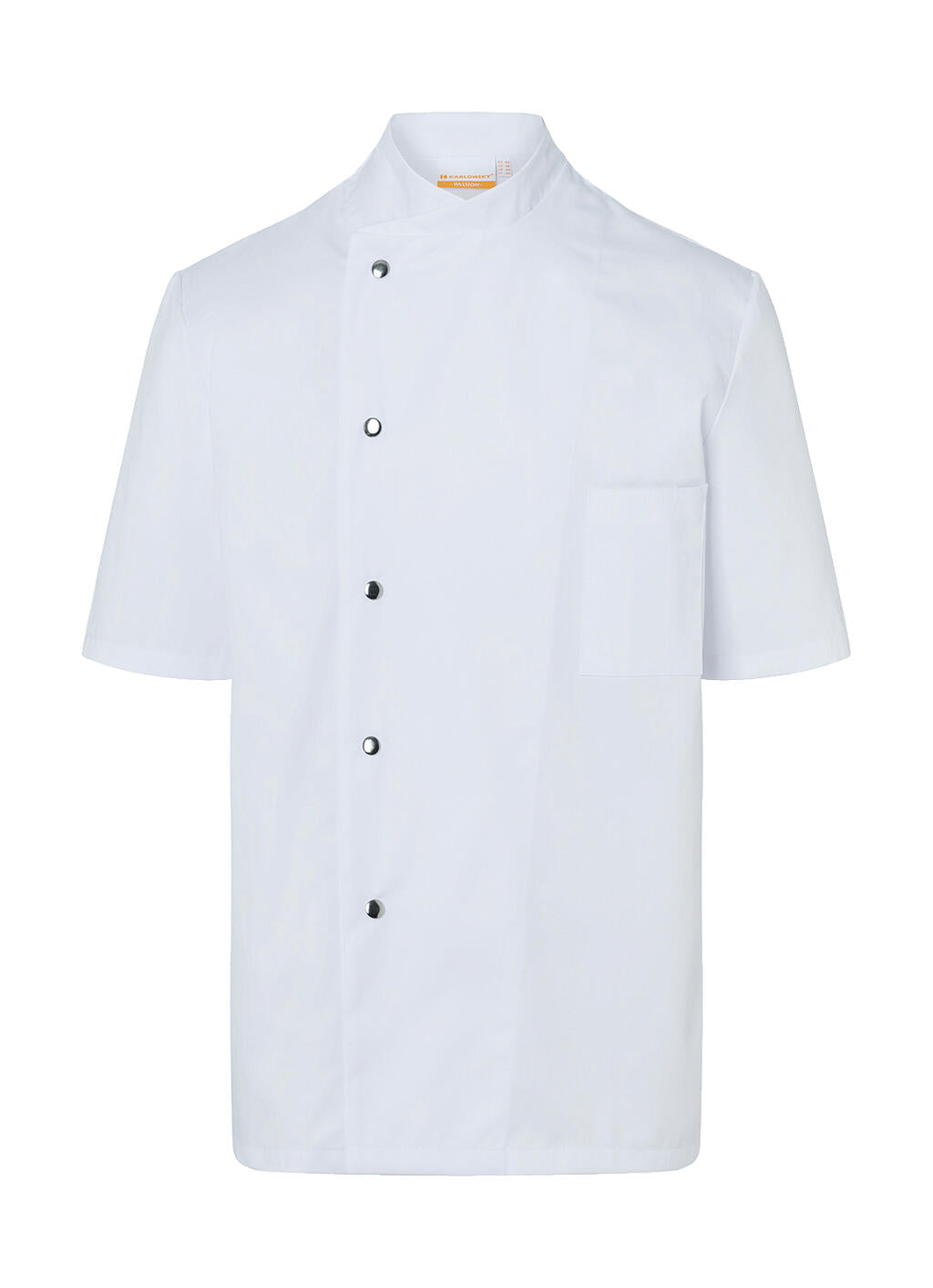 Chef Jacket Gustav Short Sleeve in Farbe White
