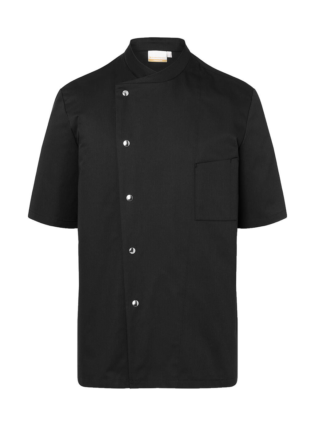 Chef Jacket Gustav Short Sleeve in Farbe Black