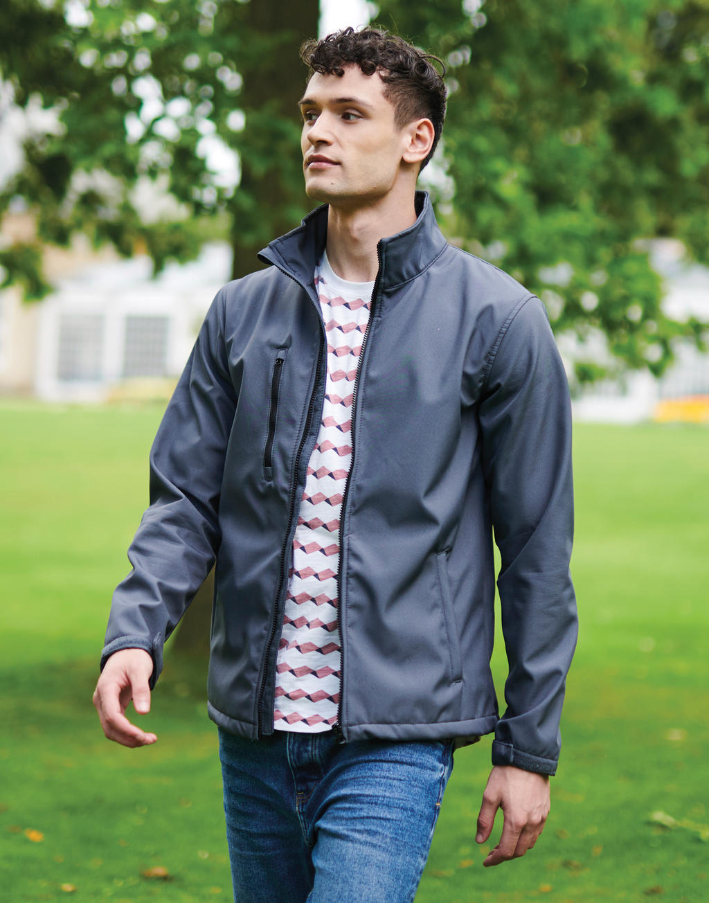 Ablaze 3 Layer Softshell Jacket in Farbe Black/Black