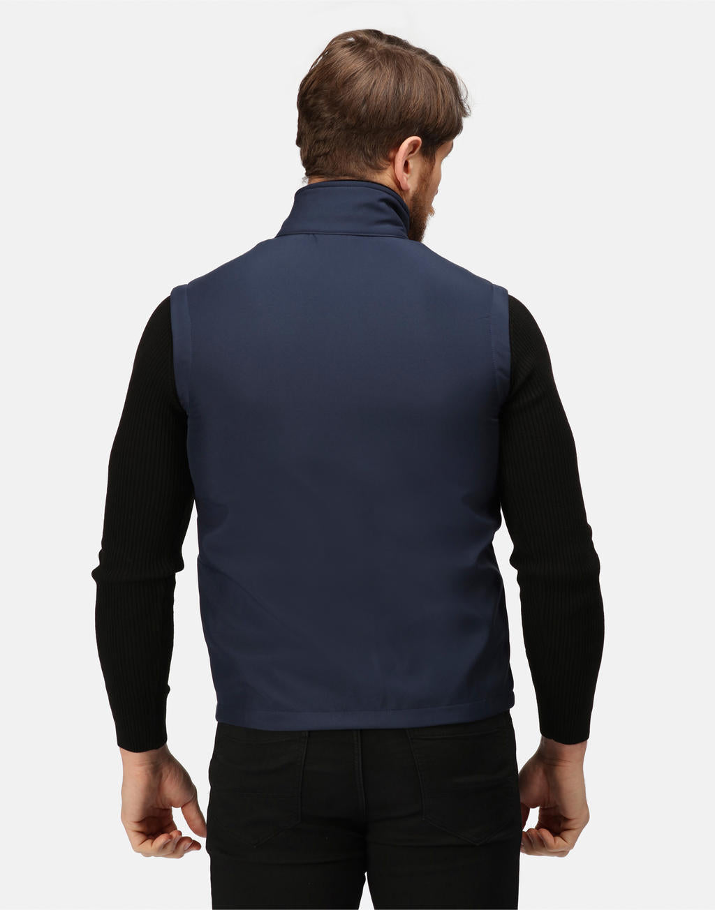 Ablaze Printable Softshell Bodywarmer in Farbe Black/Black
