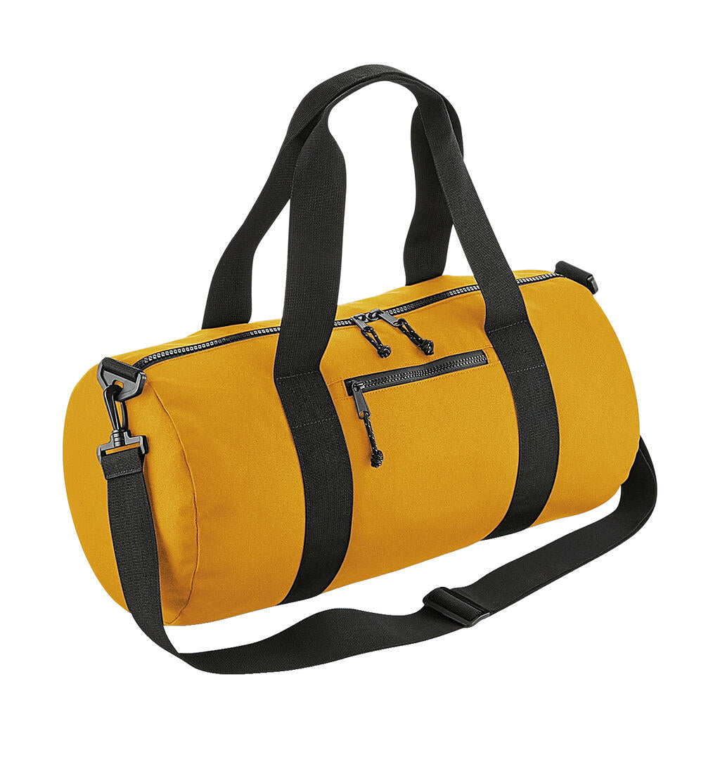 Recycled Barrel Bag in Farbe Mustard