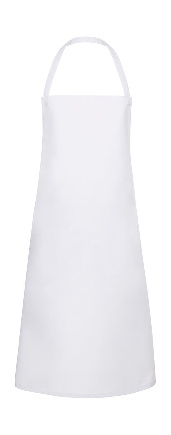 Basic Bib Apron Pinafore in Farbe White