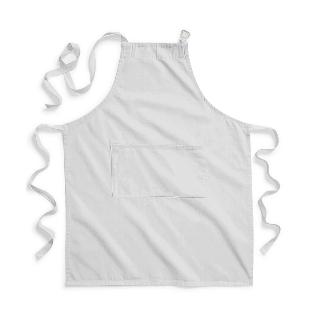 FairTrade Cotton Adult Craft Apron in Farbe Light Grey
