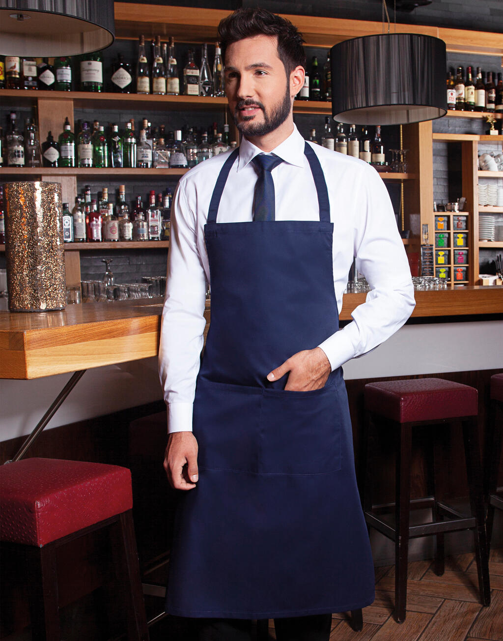 Apron Denmark in Farbe White