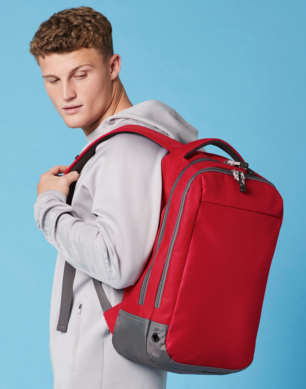 Athleisure Sports Backpack in Farbe Grey Marl
