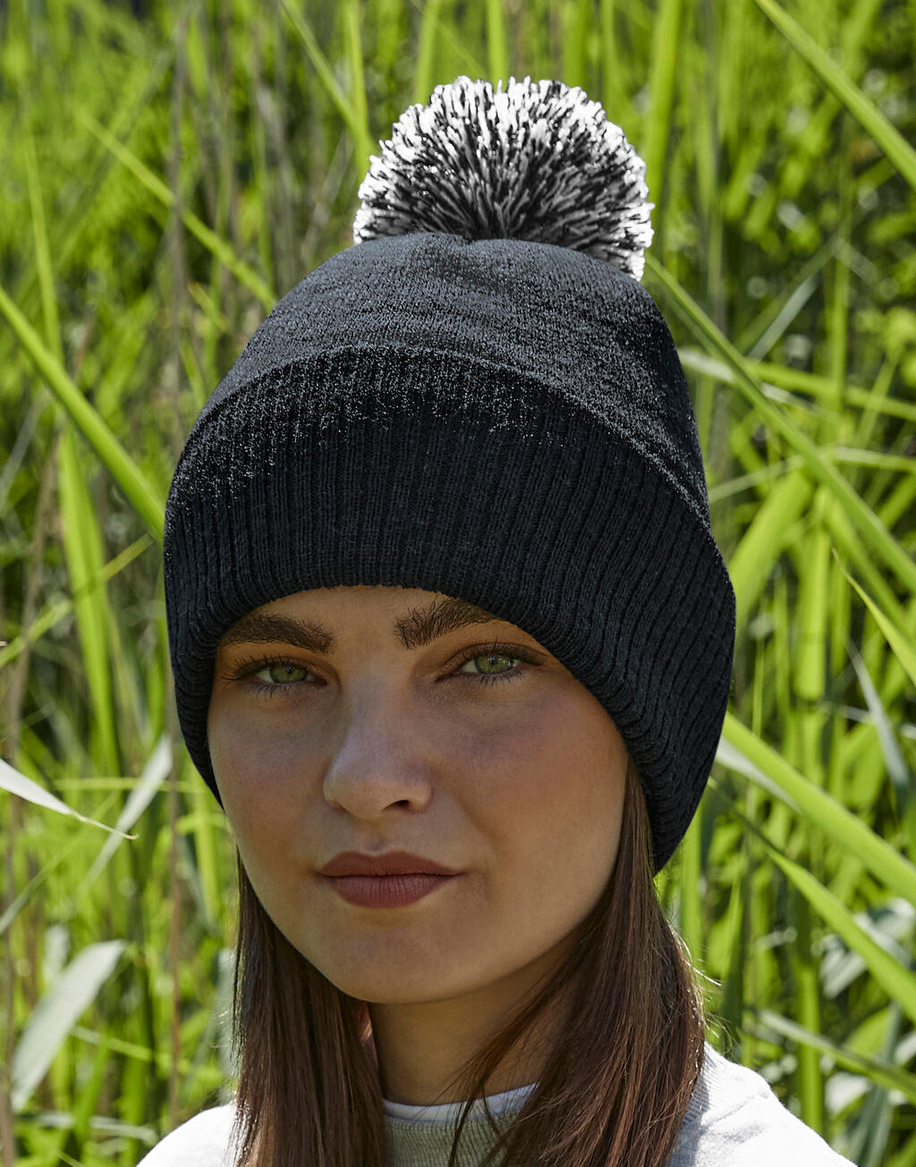 Recycled Snowstar® Beanie in Farbe Black/White
