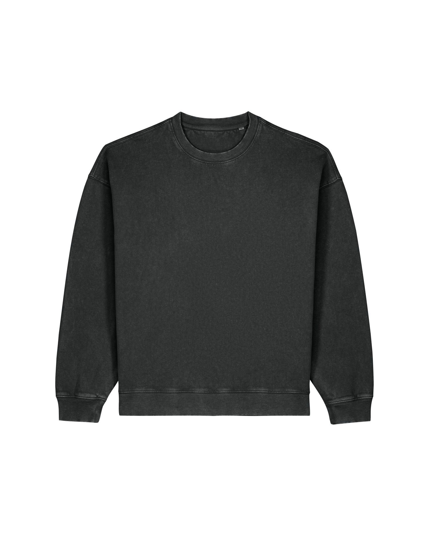 Sweatshirt Radder 2.0 Vintage in Farbe G. Dyed Black Rock