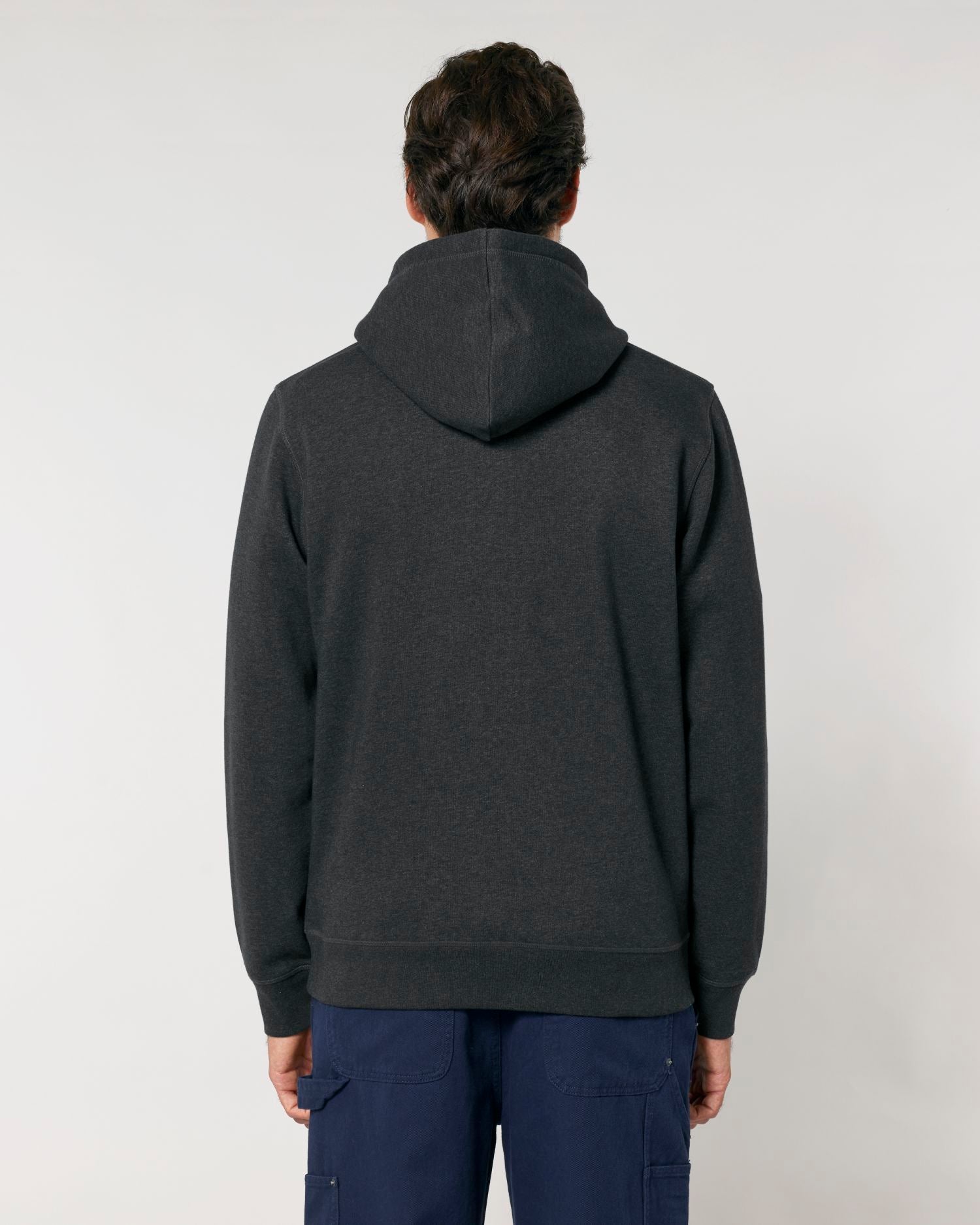 Hoodie Drummer 2.0 in Farbe Dark Heather Grey