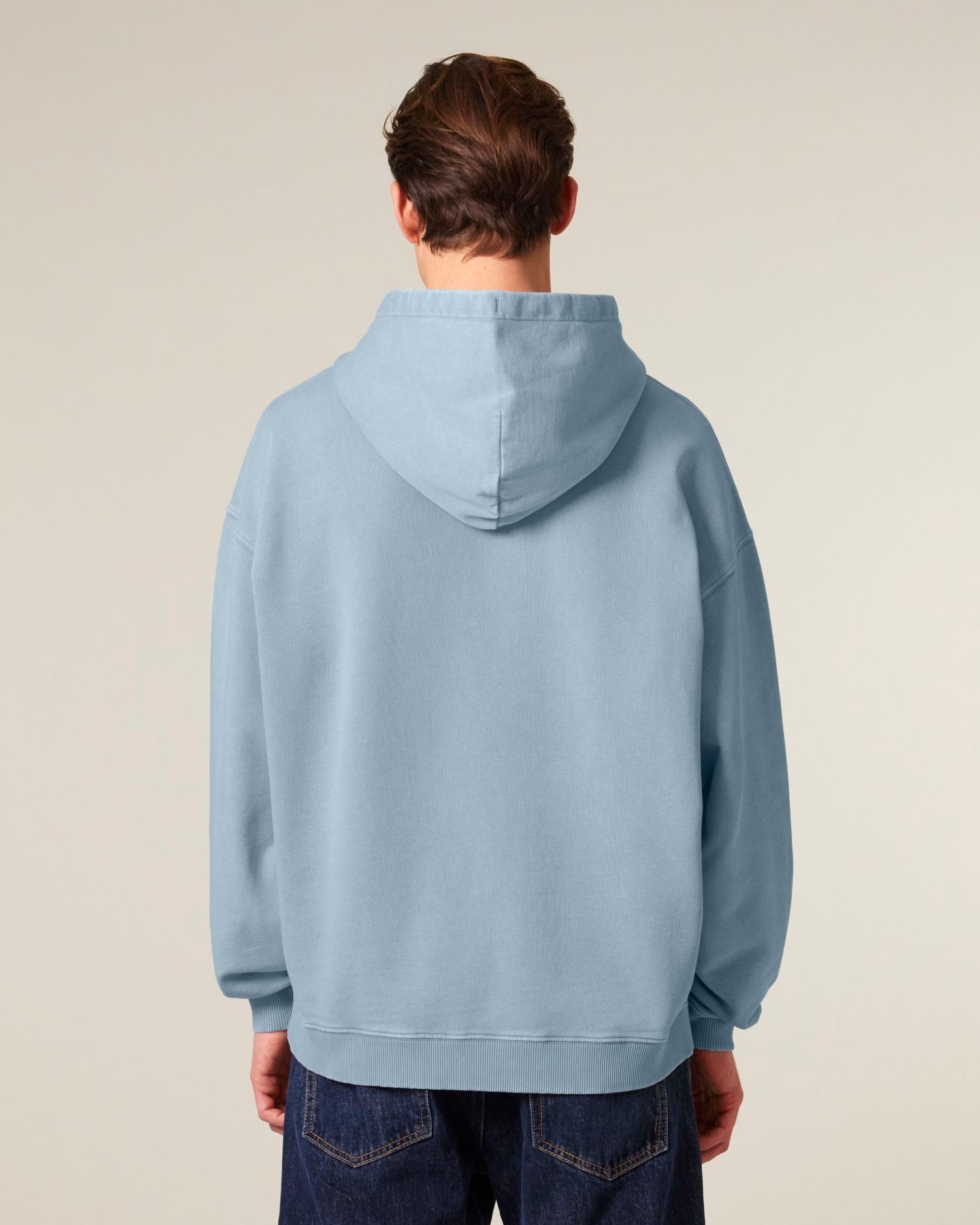 Hoodie Slammer 2.0 vintage in Farbe G. Dyed Blue Stone