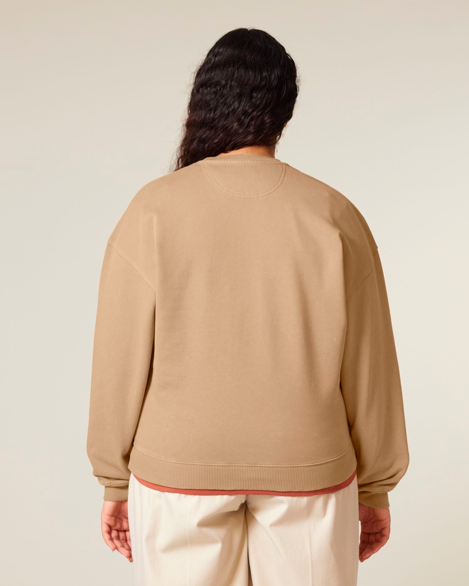 Sweatshirt Radder 2.0 Vintage in Farbe G. Dyed Latte
