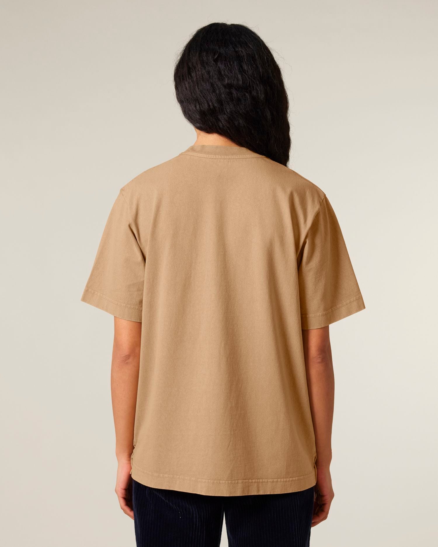 T-Shirt Freestyler Vintage in Farbe G. Dyed Latte